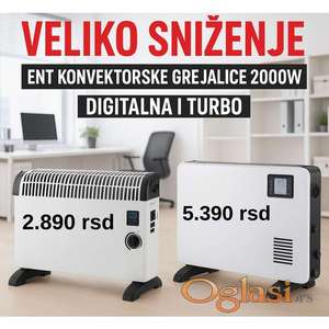 Konvektorska-e Grejalica-e 2000W - Digitalna ili Turbo!